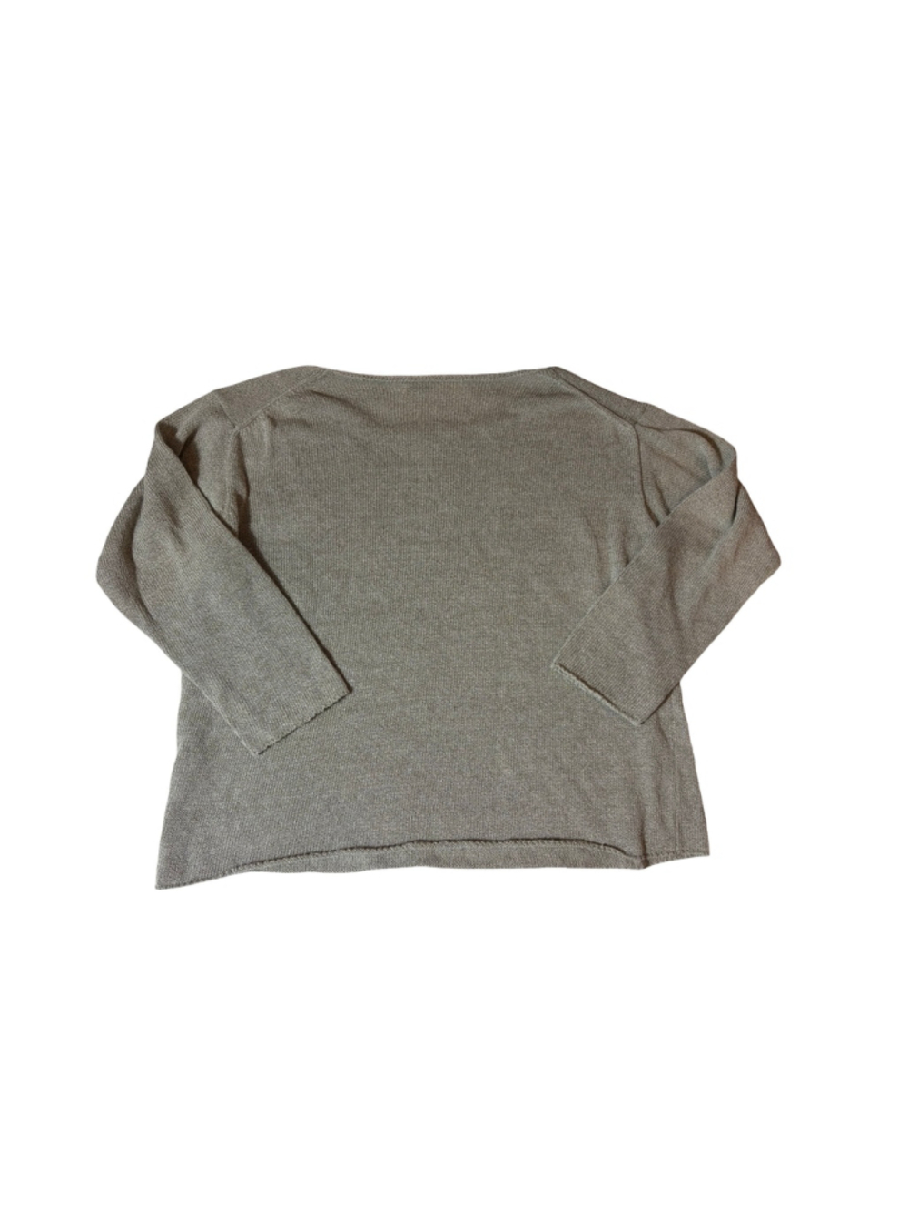 Evam Eva Japan Linen Cotton Oversized Boxy Lagenlook Knit Tunic Sweater 1